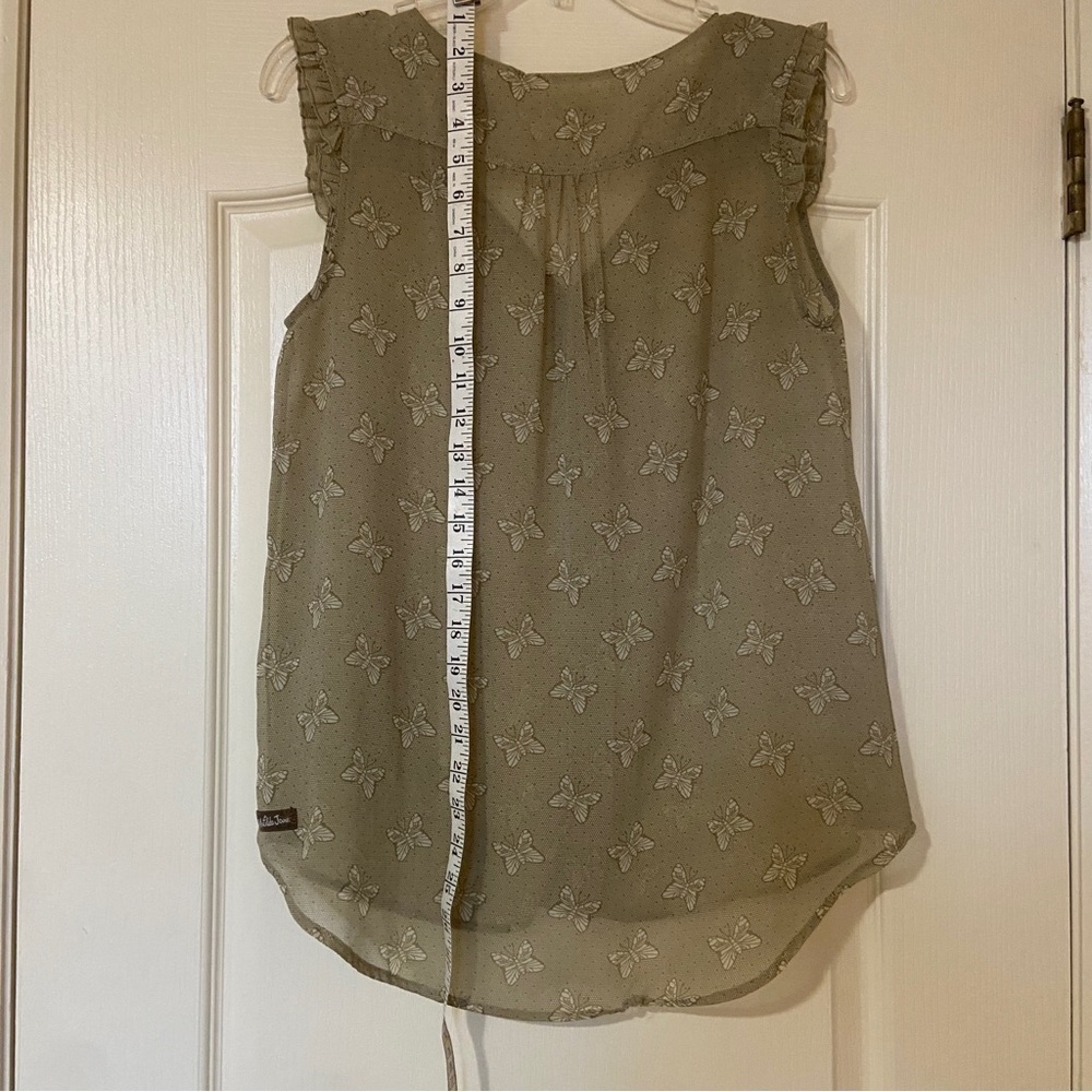 Matilda Jane Butterfly Buttoned Tie Front Ruffled Blouse - Picture 6 of 8